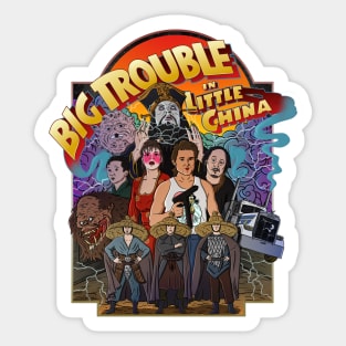 Big Trouble Little shirt Sticker